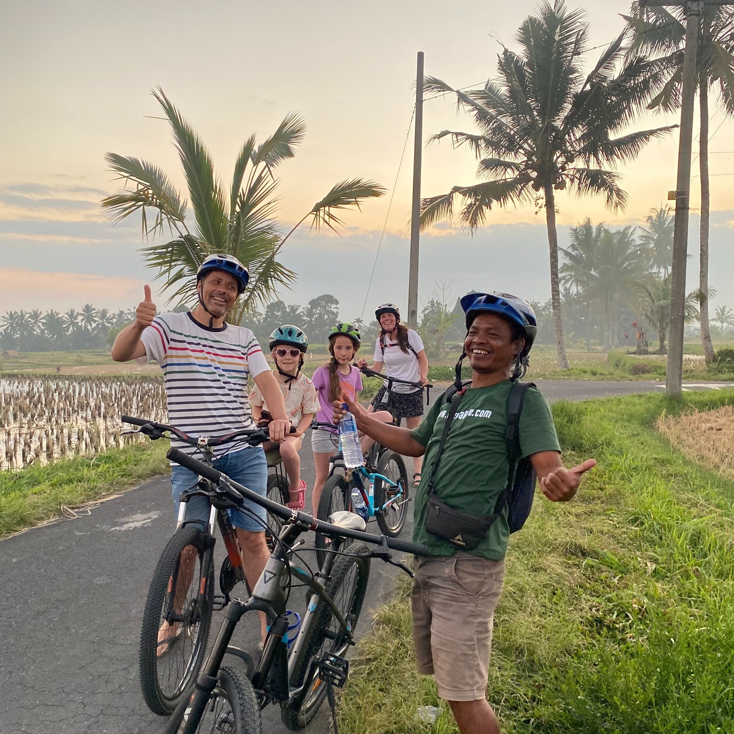 Exploring Bali countryside and village trail