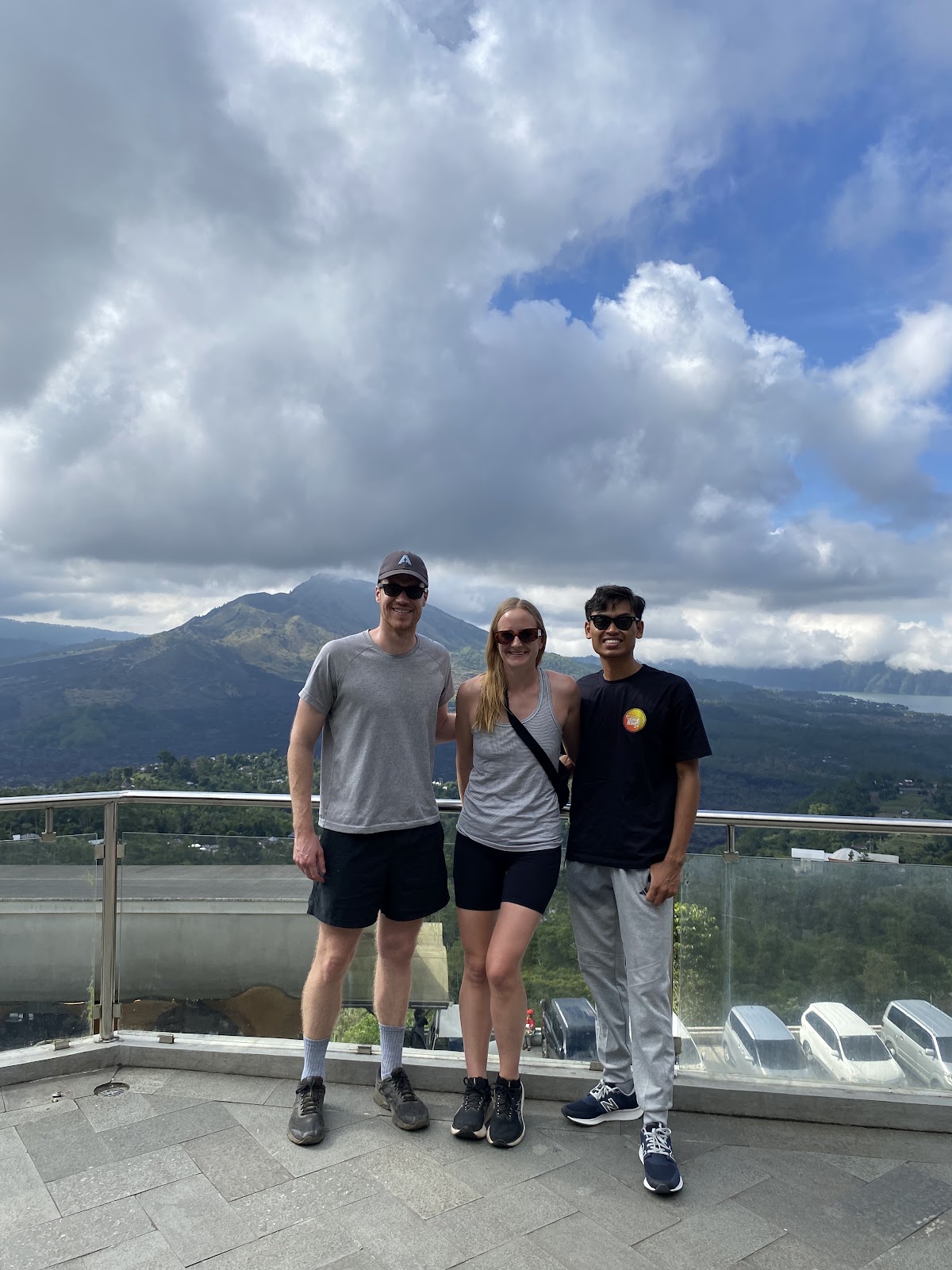 Tour Guide and Guests in Kintamani Bali